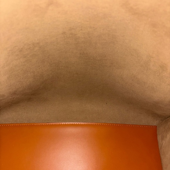 Fendi Sunshine Medium Tote Brown Leather Roma Logo Authentic - Picture 6 of 14